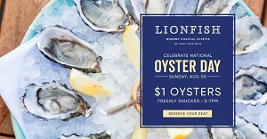 downtown san diego gaslamp quarter national oyster day lionfish