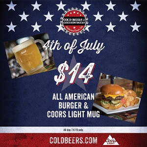 downtown san diego gaslamp quarter fourth of july cold beers & cheeseburger