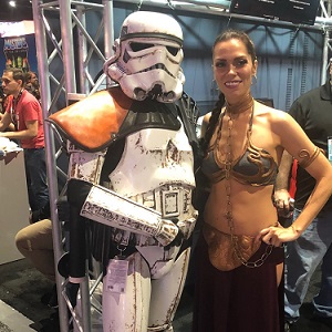 Slave Leia and Storm Trooper