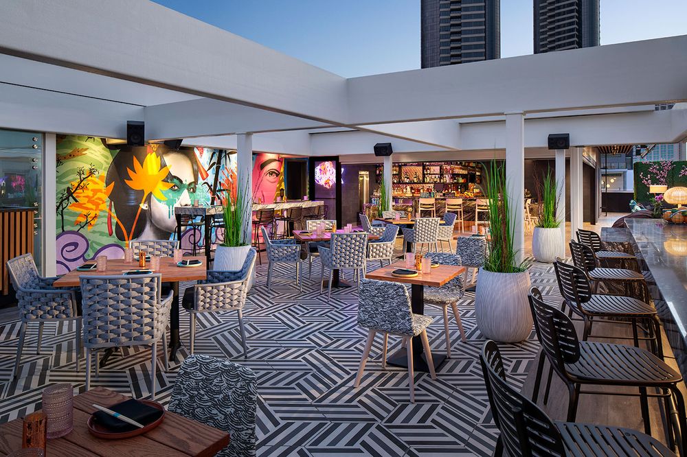 Lumi rooftop Valentines Day specials with a heart-shape pizza and more