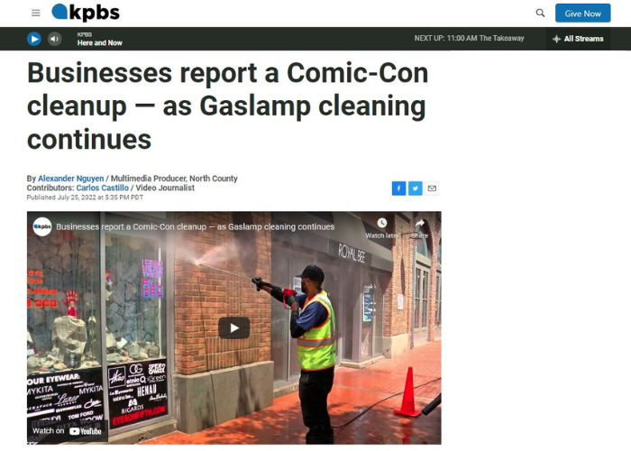 Businesses report a Comic-Con cleanup — as Gaslamp cleaning continues