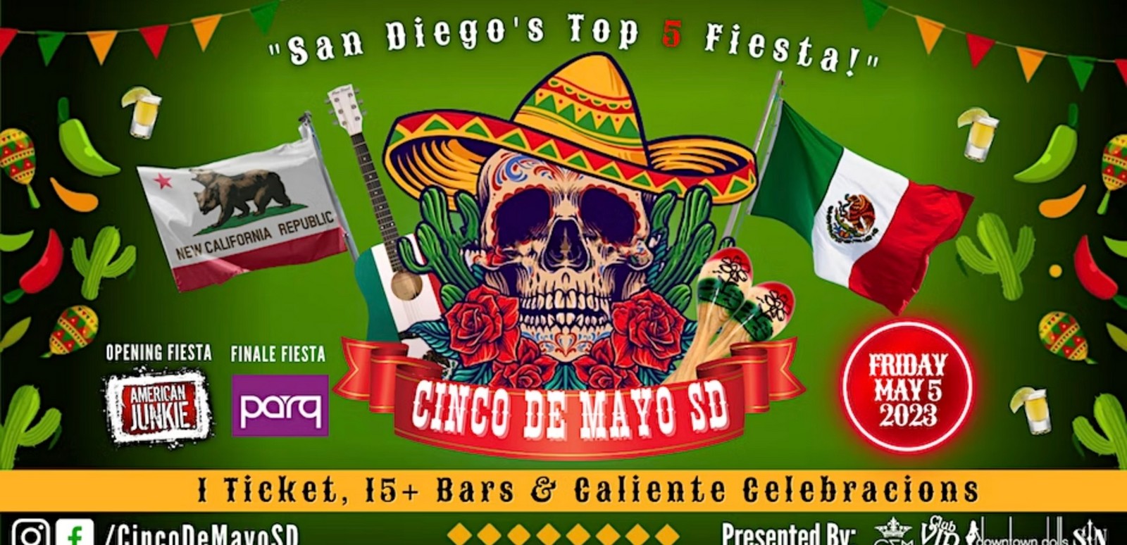 2023 Cinco De Mayo San Diego Gaslamp Quarter’s 1 Fiesta Gaslamp