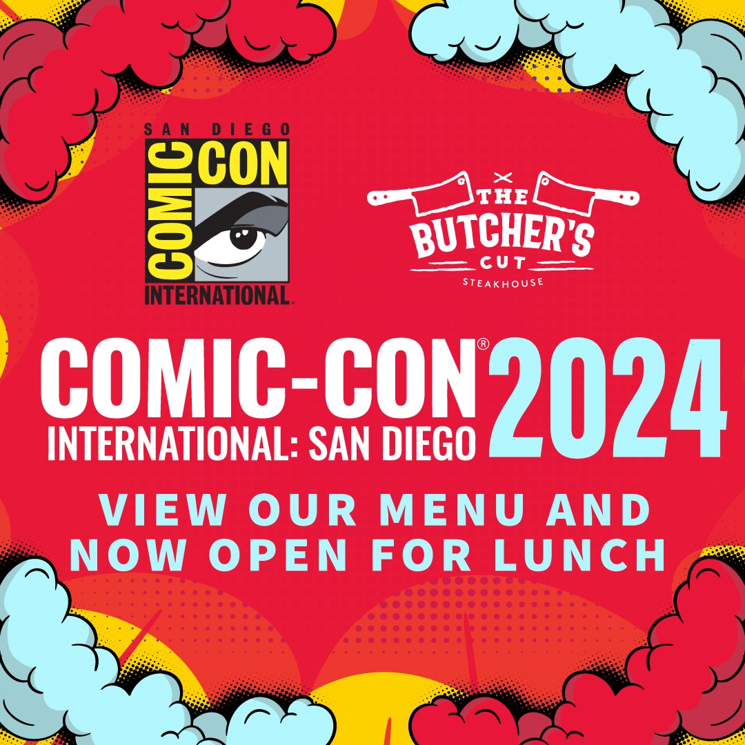 The Butchers Cut comic con menu