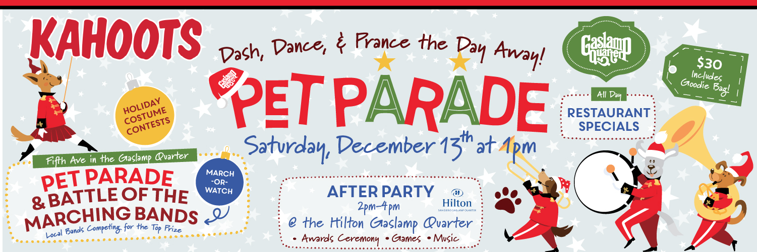 GQA-PetParade-1500x500 (1) downtown san diego gaslamp quarter holiday pet parade
